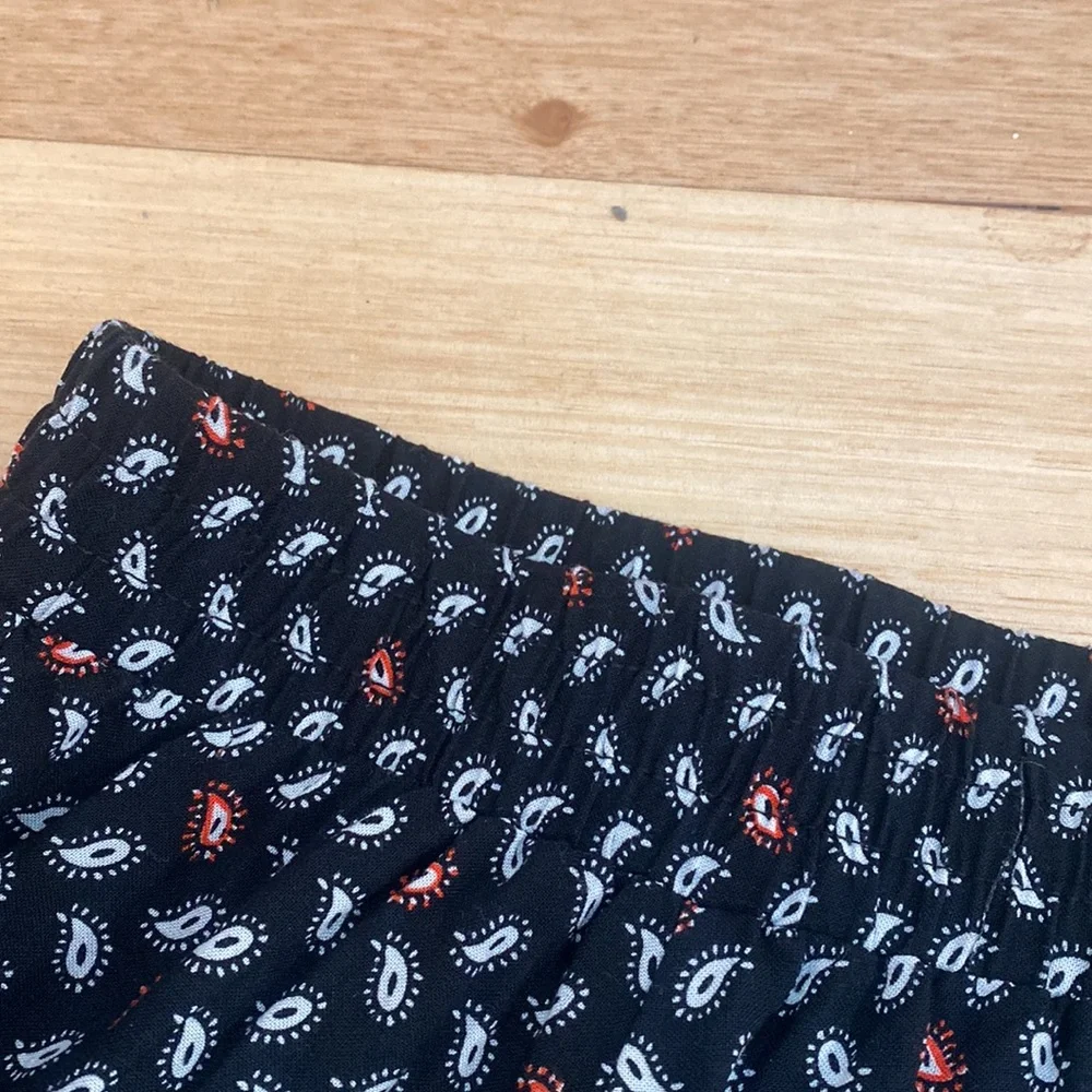 Paisley Print Elastic Waist Midi Skirt - Size 18 - Picture 4 of 8